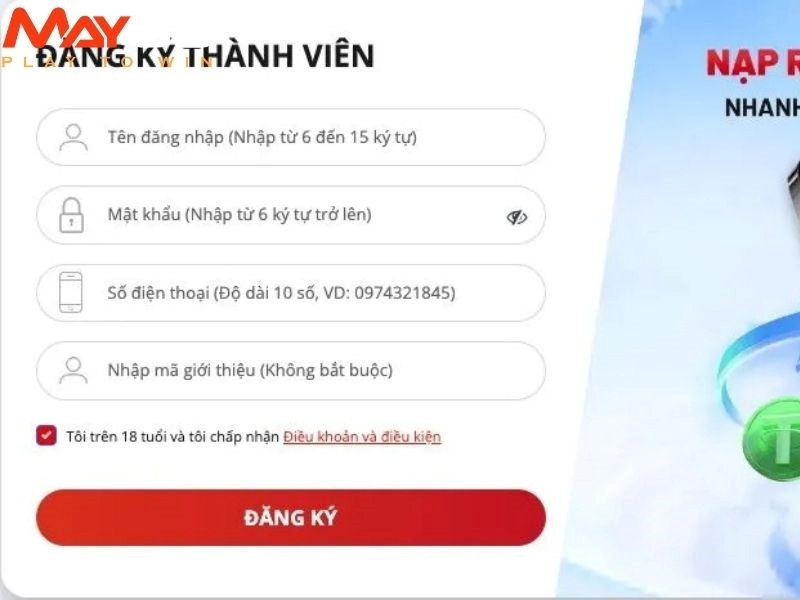 Hướng dẫn chi tiết các thao tác đăng ký May88 cho thành viên mới